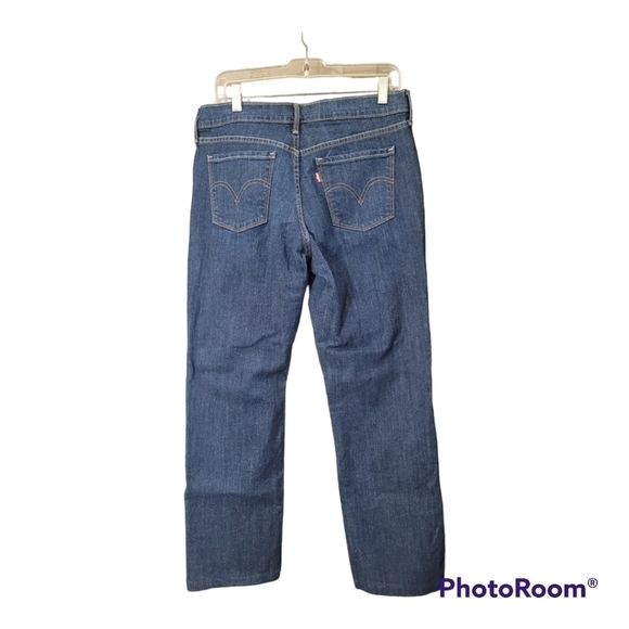 Levi's 505 high rise straight leg pants in medium wash - Picture 2 of 10